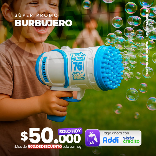 BURBUJERO DE 76 HOYOS ESPECTACULAR