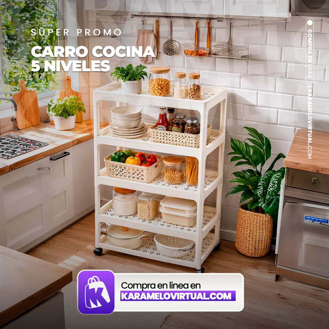 CARRO COCINA 5 NIVELES