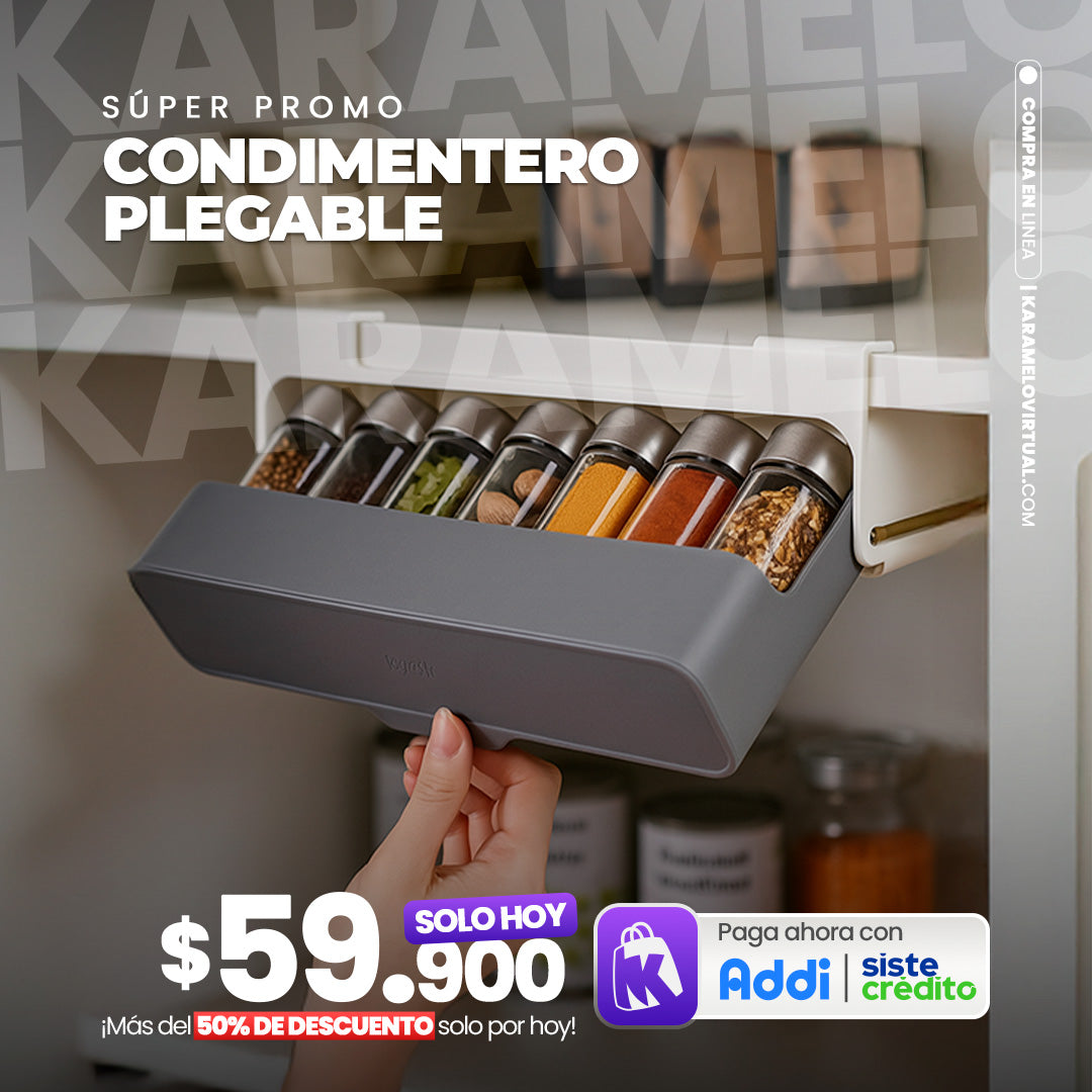 CONDIMENTERO PLEGABLE