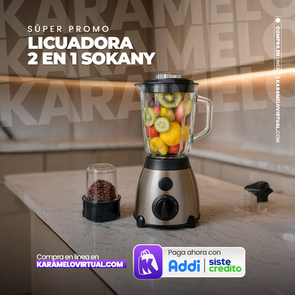 LICUADORA 2 EN 1 SOKANY