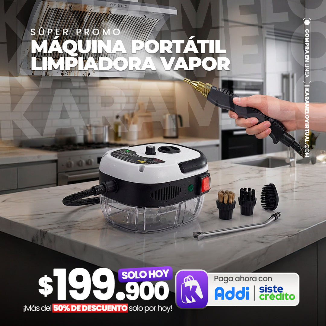 MAQUINA PORTATIL LIMPIADORA VAPOR