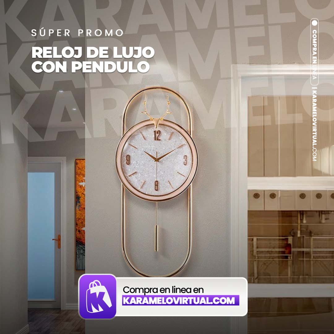 RELOJ DE LUJO CON PÉNDULO
