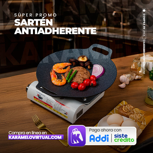 SARTEN ANTIADHERENTE RENDODA DE 28CM - ASAR,FREIR Y COCINA SIN ACEITE