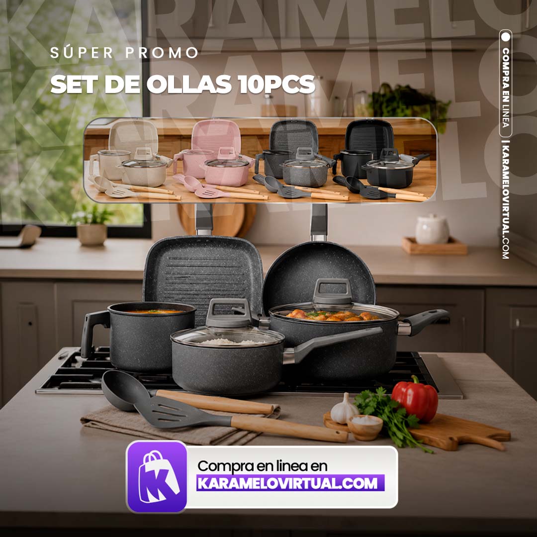SET DE OLLAS 10 PIEZAS