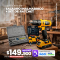 COMBO TALADRO INALAMBRICO + SET DE RATCHET 16UND